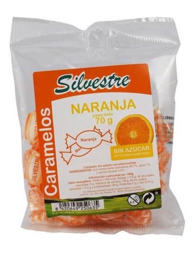 Silvestre Caramelo Naranja S/Azu 70G