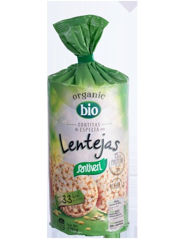 Santiveri Tortitas Espelta Con Lentejas Bio 100G