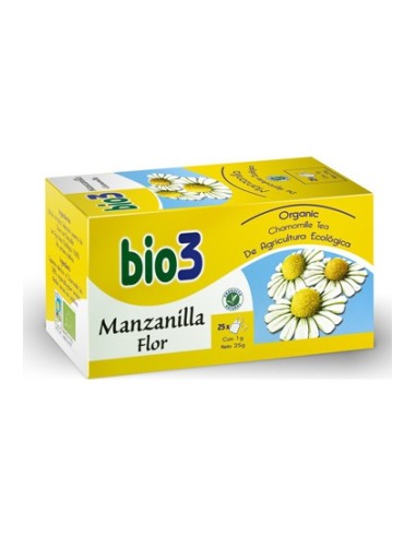 Bio3 Manzanilla Flor Infusión 25 Filtros