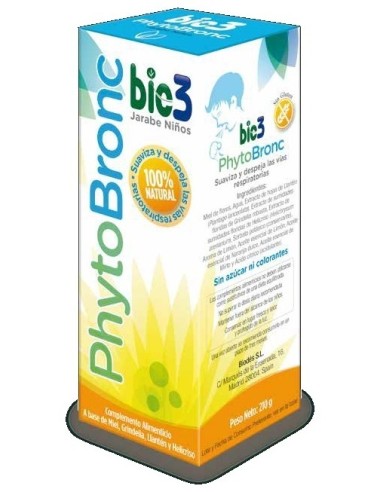 Bio3 Phytbronc Jarabe Adultos 100% Natural 210G