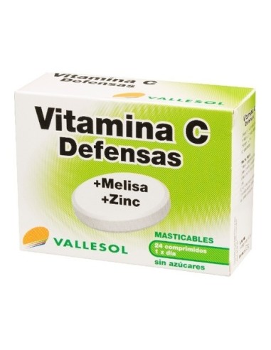 Vallesol Vitamina C + Melisa + Zinc 24Comp