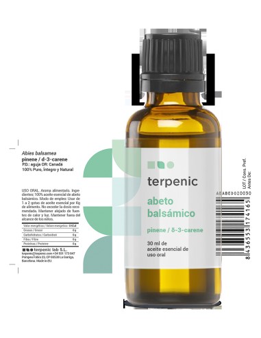 Terpenic Aceite Esencial Abeto Balsamico 30Ml