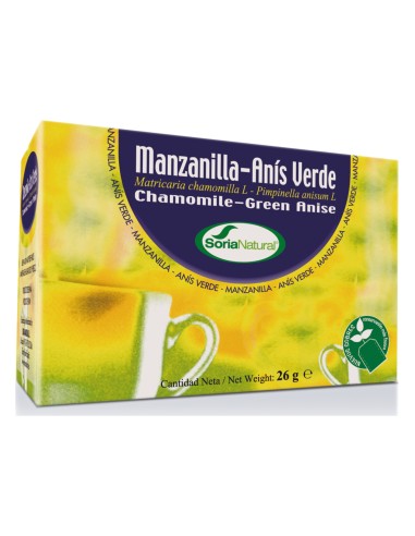 Soria Natural Manzanilla Con Anís Infusión 20 Filtros