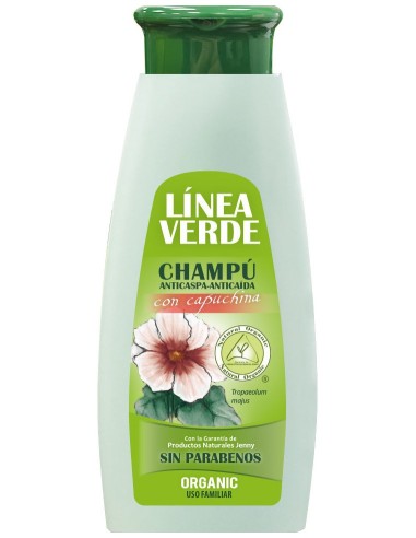 Linea Verde Champú Anticaspa-Anticaida Capuchina 400Ml