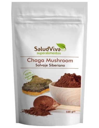 Salud Viva Chaga Mushroom Salvaje Siberiano 100G