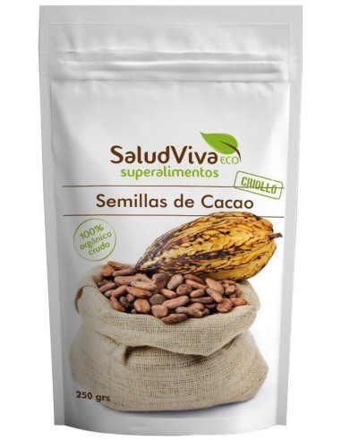 Semilla De Cacao Criollo  250 G Eco