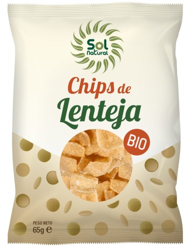 Solnatural Chips Lentejas Bio 65G