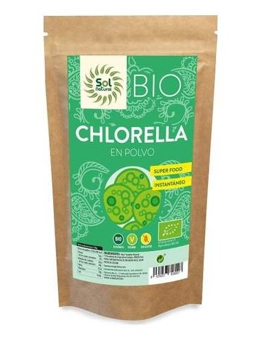 Solnatural Clorella Polvo Bio S/G Vegano 125G