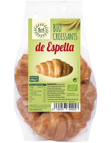 Sol Natural  Croissants De Espelta Bio 160G