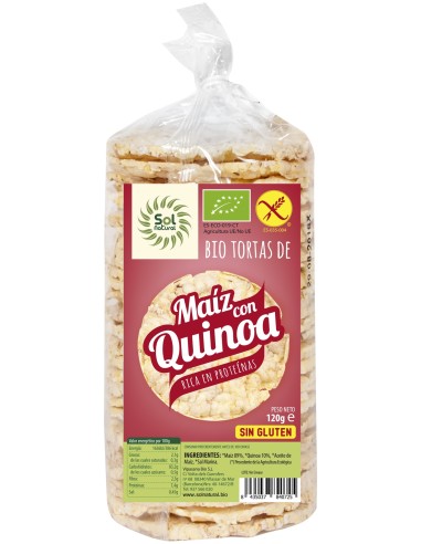 Tortas De Maiz Con Quinoa Bio Sin Gluten 120 G