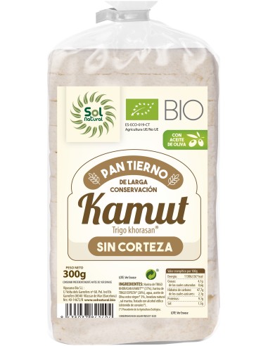 Solnatural Molde Kamut Sin Corteza Bio 300 G