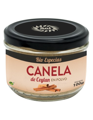 Solnatural Canela Polvo Ceylan Bio 100G