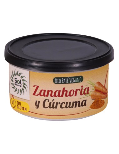 Solnatural Pate Zanahoria Curcuma Bio 125G