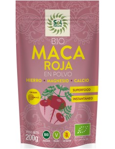 Sol Natural Maca Roja En Polvo Bio 200G