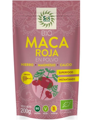 Sol Natural Maca Roja En Polvo Bio 200G