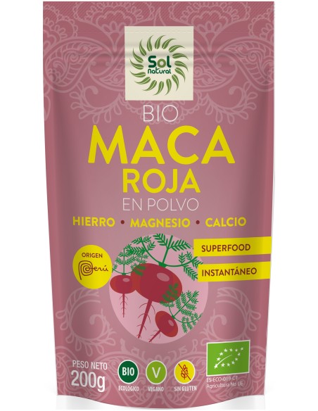 Sol Natural Maca Roja En Polvo Bio 200G