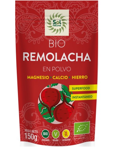 Solnatural Remolacha Roja Polvo Bio 150G