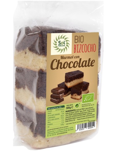 Sol Natural Bizcocho De Marmol Chocolate Bio 300G