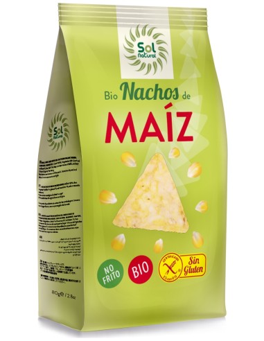 Sol Natural  Nachos De Maiz No Fritos Bio 80G