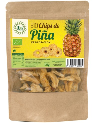 Solnatural Chips Piña Bio 125G