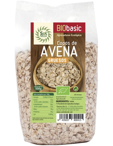 Sol Natural Copos De Avena Gruesos Bio 500G