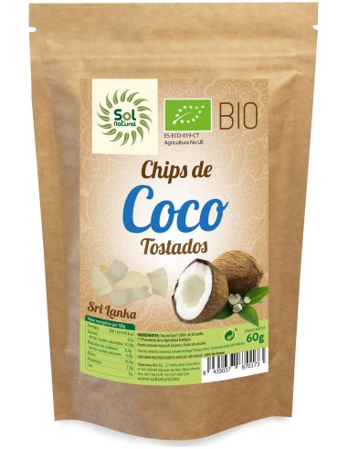 Solnatural Coco Chips Tostados Bio Sri La 60G