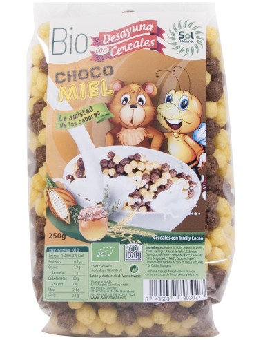 Solnatural Bolitas Choco Miel Cereales Bio 250G