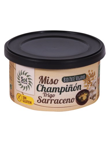 Solnatural Pate Miso Champiñon Trigo Sarr 125G