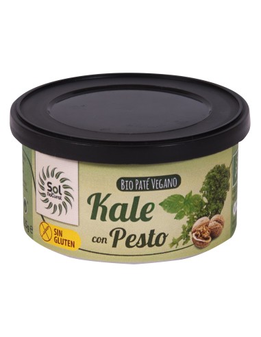 Solnatural Pate Kale Pesto Bio S/G S/Lac 125G