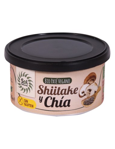 Solnatural Pate Shiitake Chia Bio S/G 125G