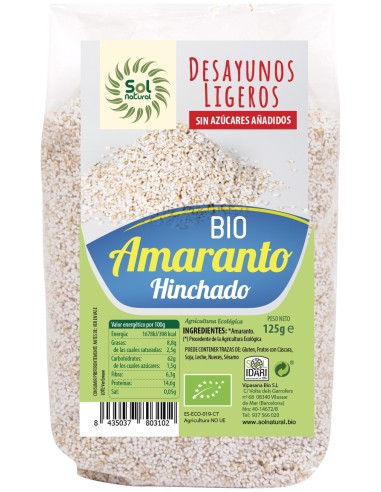 Sol Bio Amaranto Hinchado 125G