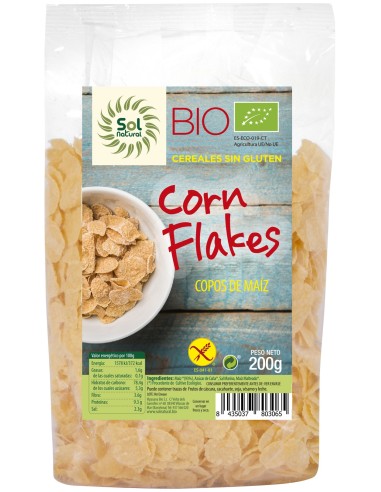 Solnatural Corn Flakes Bio S/G 150G