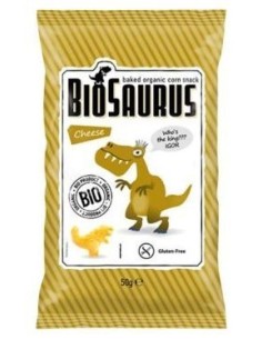 Biosaurus Snack Sabor Queso Sin Gluten Bio 50G