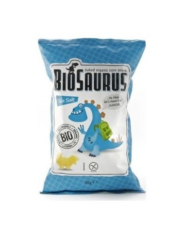 Biosaurus Snack Con Sal Marina Sin Gluten Bio 50G