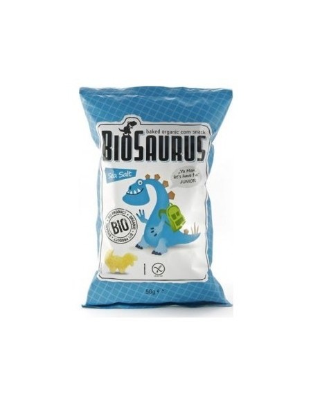 Biosaurus Snack Con Sal Marina Sin Gluten Bio 50G