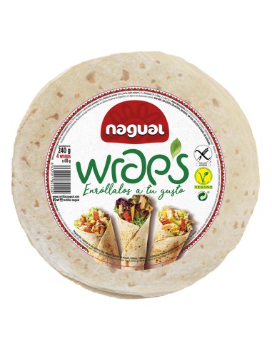 Nagual Wraps Sin Gluten 240G