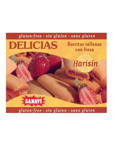 Estuche Delicias Barritas Fresa Sin Gluten 400G