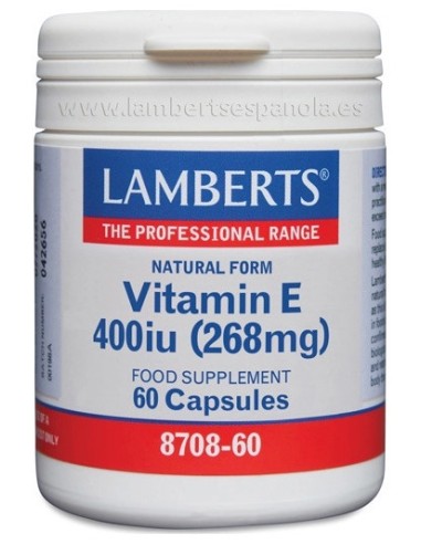 Lamberts Vitamina E 400Ui 60Cáps