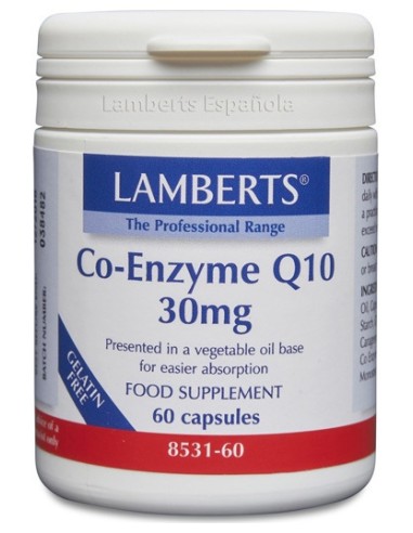 Lamberts Co-Enzyme Q10 30Mg 60Cáps