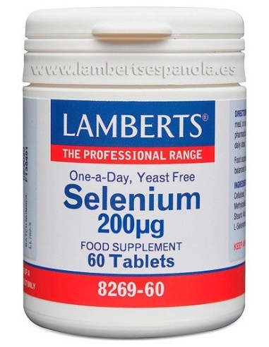 Lamberts Selenium 200Mcg 60 Tabletas