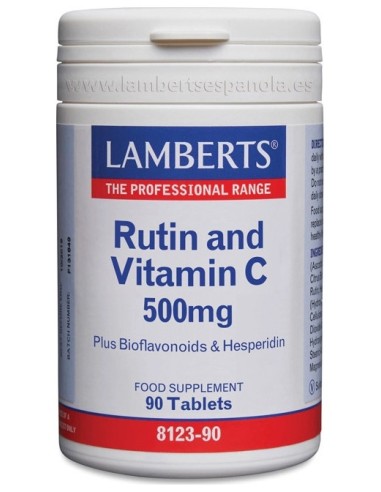 Lamberts Rutina Y Vitamina C 500Mg + Bioflavonoides 90 Comprimid