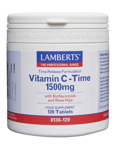 Vitamina C 1500 Mg Con Bioflavonoides 120 Tabletas