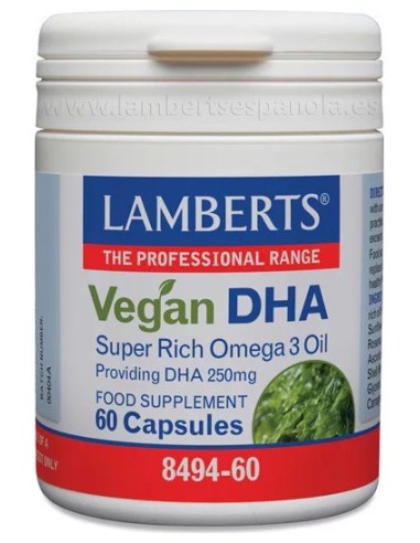 Lamberts Dha Vegano 60 Cápsulas De 250Mg