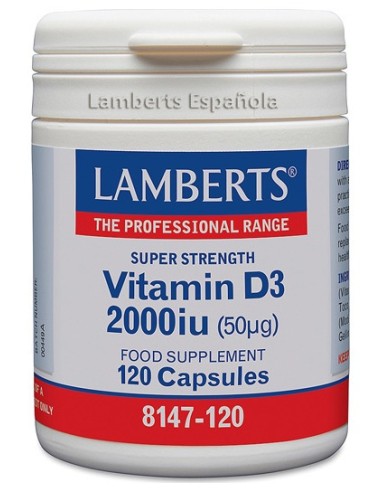 Vitamina D3 2000 Ui (50 Mcg) 120 Caps