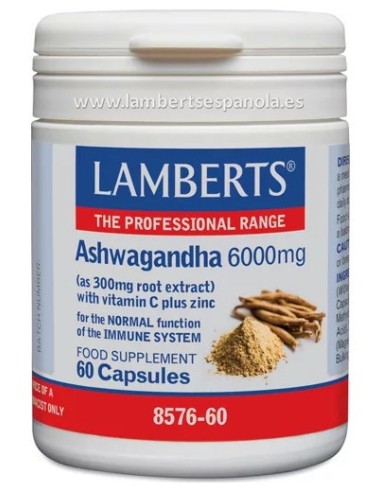 Lamberts Ashwagandha 6000 Mg 60 Caps