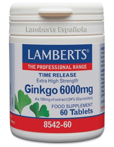 Lamberts Ginkgo Biloba 6000 Mg 60Tabs