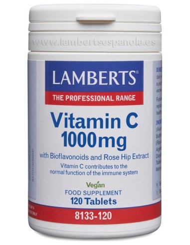 Vitamina C Con Bioflavonoides 120 Tabletas 1000 Mg