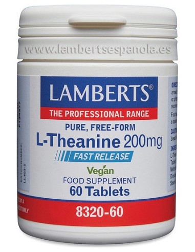 Lamberts L-Teanina 200Mg 60 Comprimidos