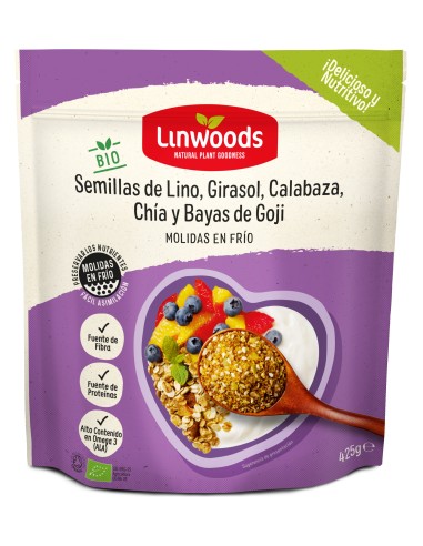 Semillas Lino-Giras-Calab-Chia Y Goji Bio 425 G