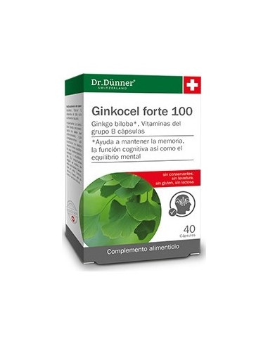 Dr. Dünner Ginkocel Forte 100 40Cáps.